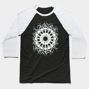 Abstract White Circle Baseball T-Shirt
